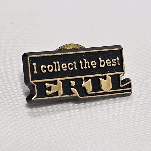 Other - Vintage I Collect The Best Ertl Plastic Lapel Hat Pin Toy Collectors